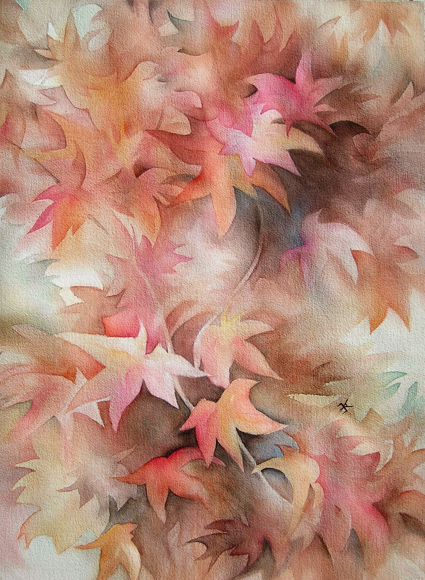 Dancing Leaves painting